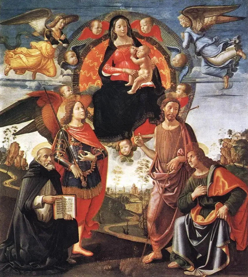 La Madone en gloire avec les saints - Domenico Ghirlandaio