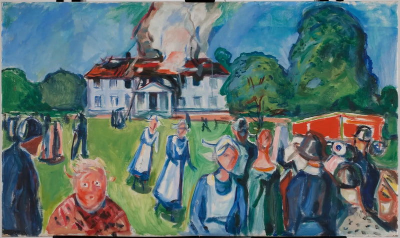 La maison brûle ! - Edvard Munch