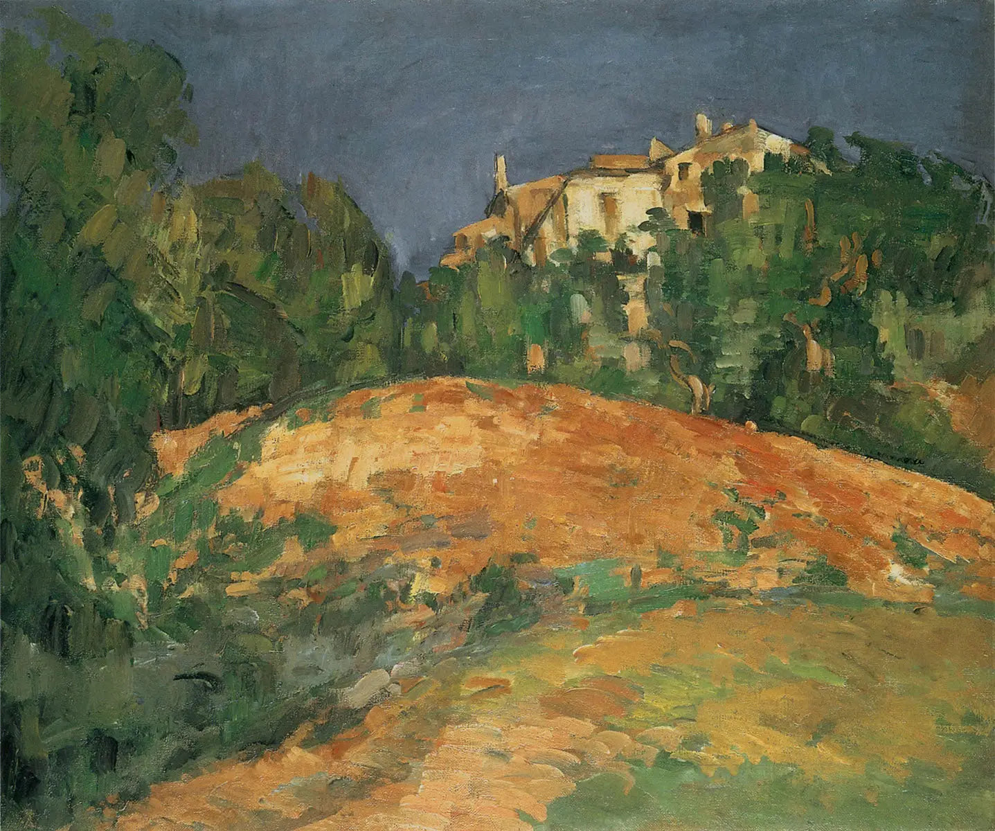La maison de Bellevue sur la colline - Paul Cézanne image 1 reproduction réalisée par Alpha Reproduction