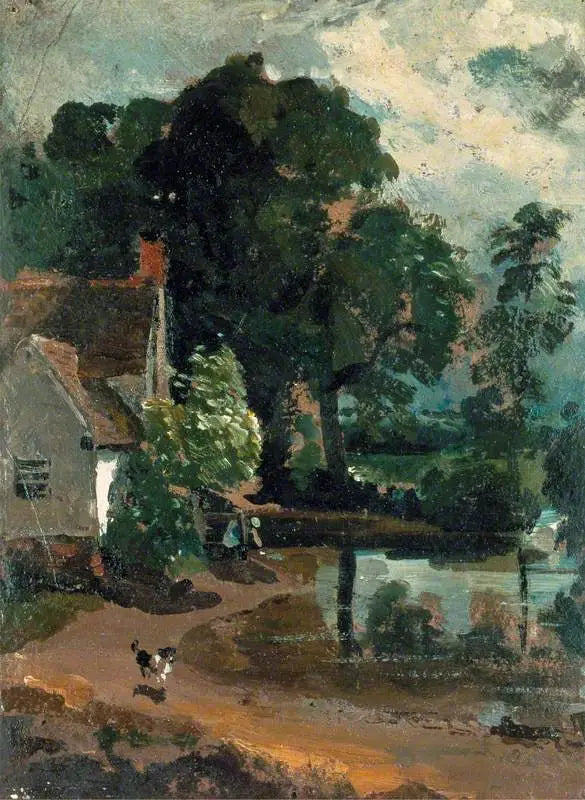 La maison de Willy Lott près du moulin de Flatford - John Constable - Alpha Reproduction