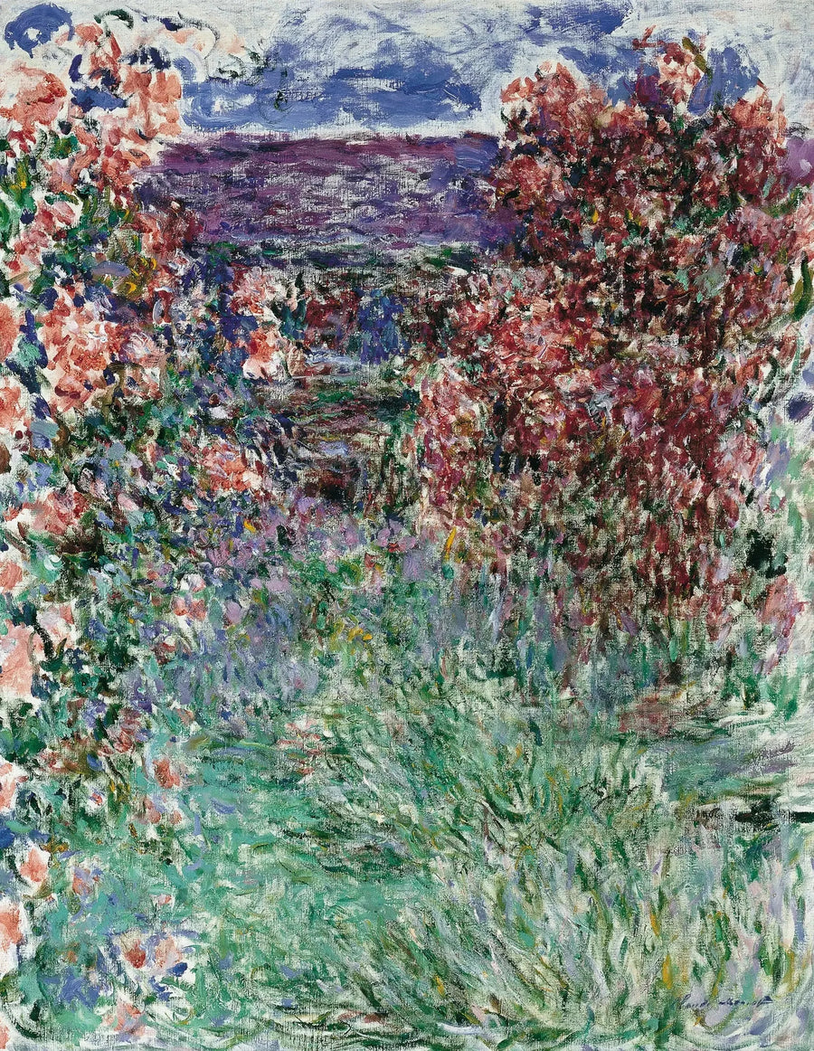 La maison parmi les roses - Claude Monet