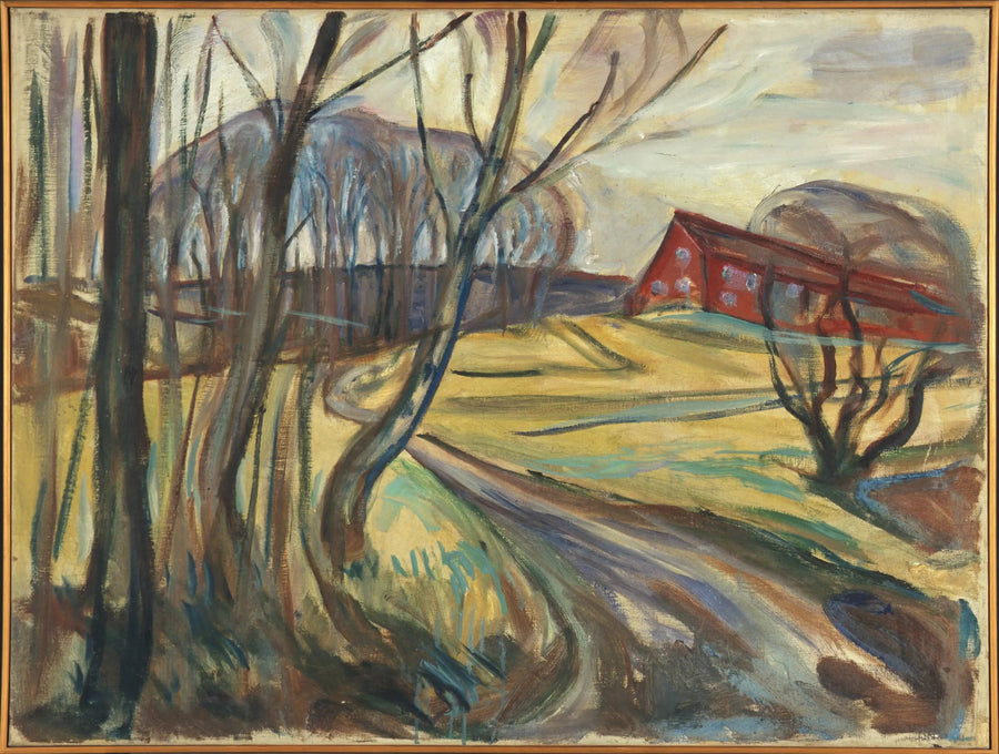 La Maison rouge - Edvard Munch