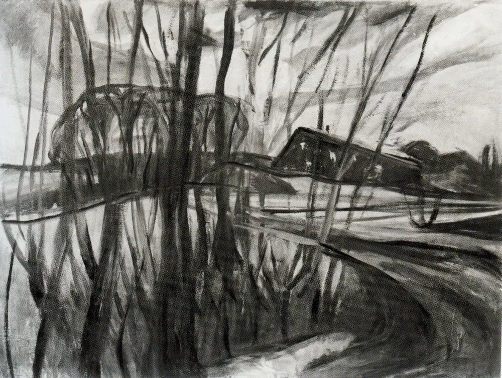 Reproduction du tableau « La Maison rouge - Edvard Munch » par Alpha Reproduction en peinture à l’huile