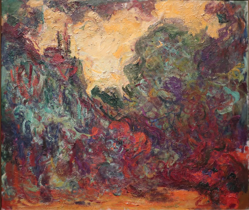 La maison vue du jardin aux roses - Claude Monet