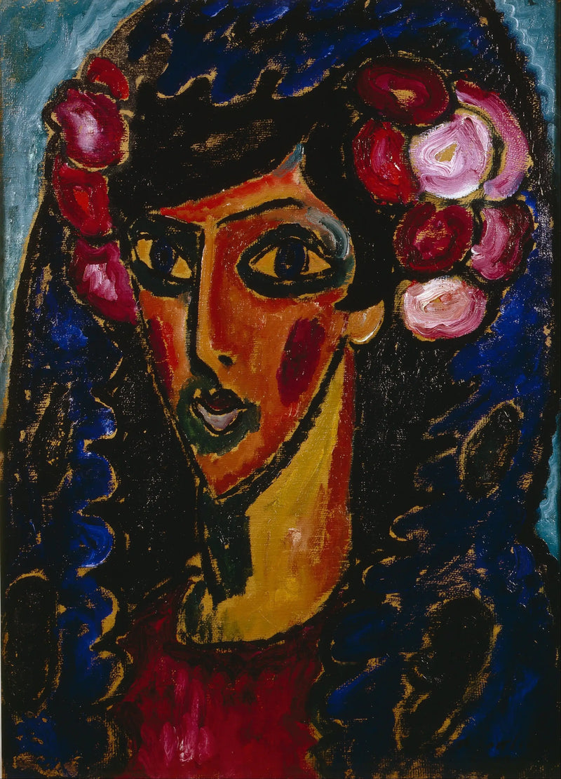 La mantille bleue - Alexej von Jawlensky