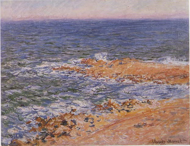 Reproduction du tableau « La mer à Antibes - Claude Monet » par Alpha Reproduction en peinture à l’huile