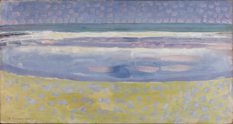 La mer après le coucher du soleil - Piet Mondrian
