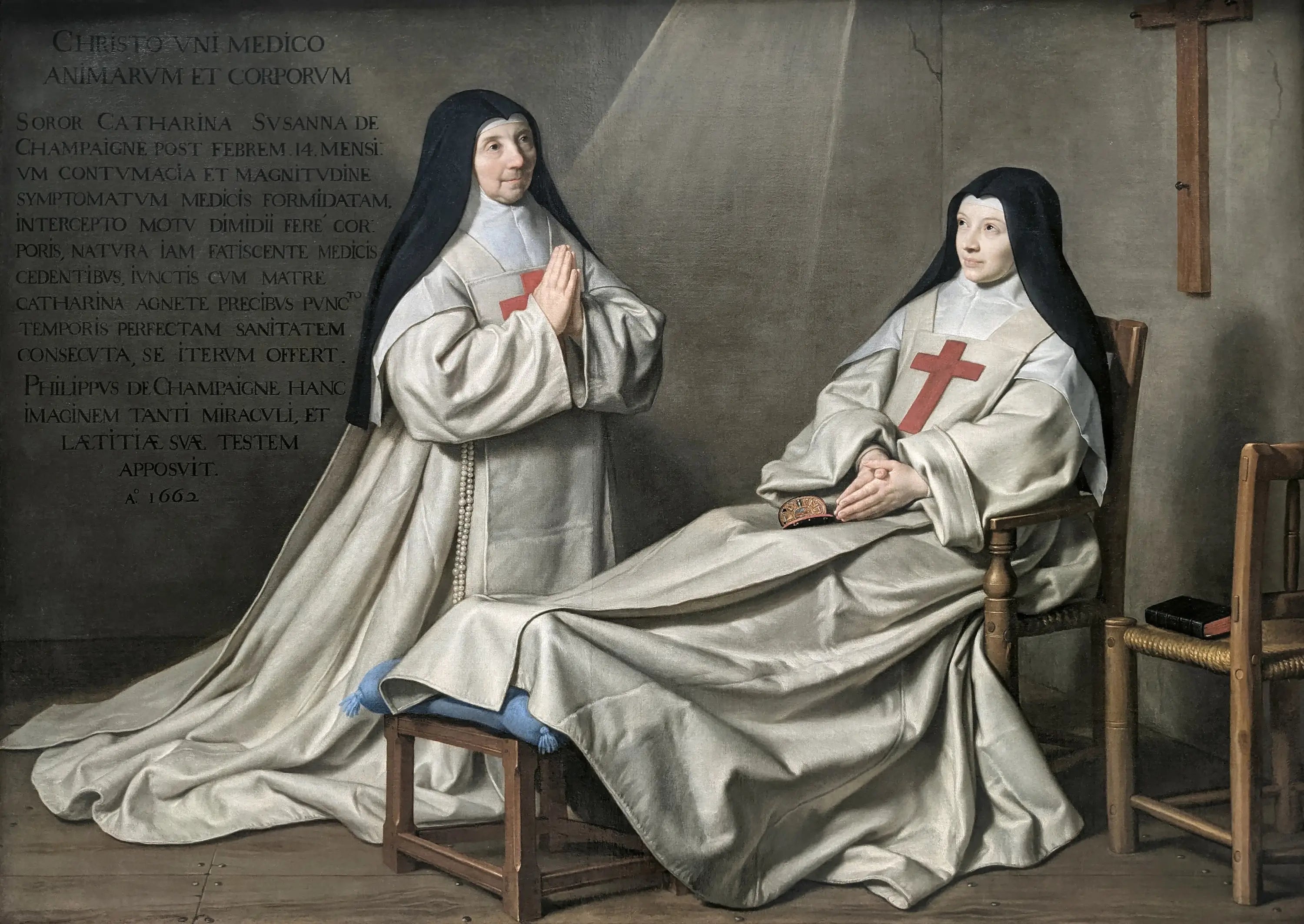 La Mère Catherine-Agnès Arnault et la sœur Catherine de Sainte Suzanne de Champaigne - Philippe de Champaigne - Alpha