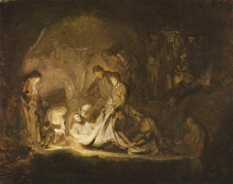 La mise au tombeau du Christ - Rembrandt