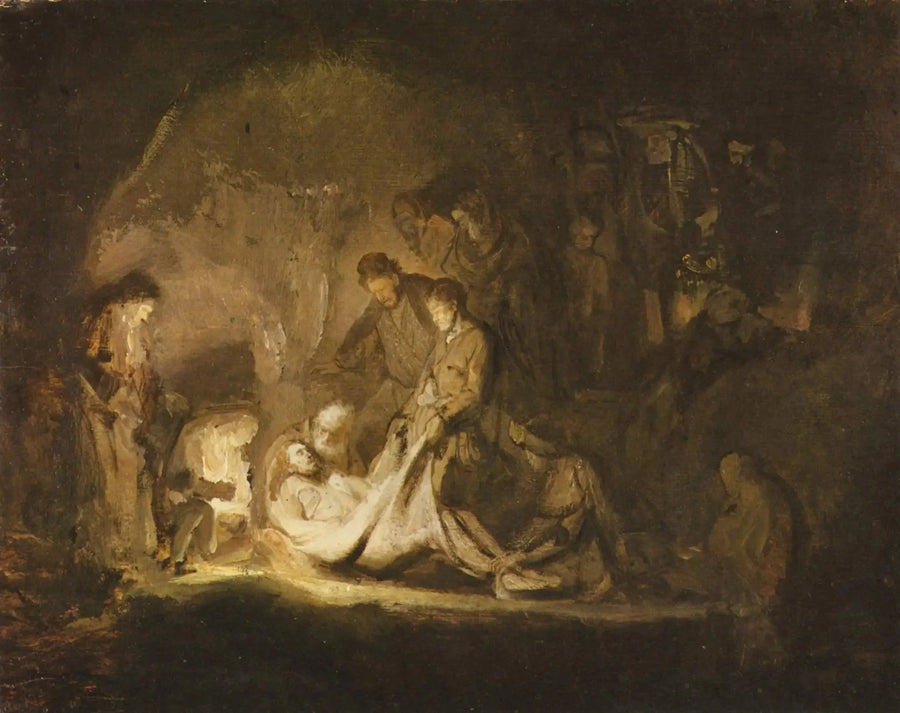 La mise au tombeau du Christ - Rembrandt