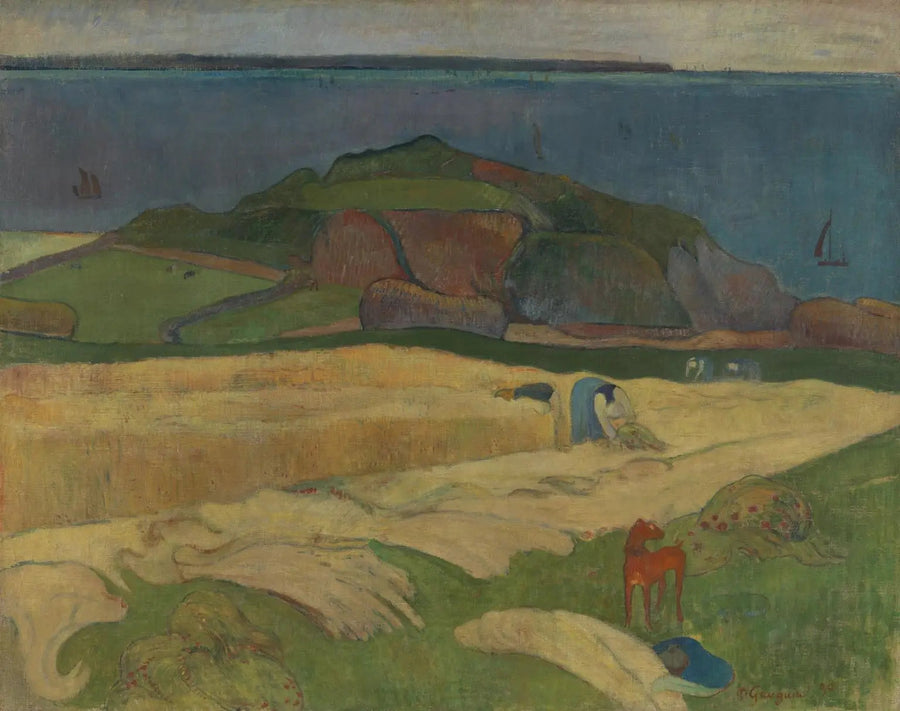 La Moisson au bord de la mer, Le Pouldu - Paul Gauguin