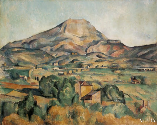 La Montagne Sainte-Victoire vue de Bellevue - Paul Cézanne - Reproductions de tableaux et peintures haut de gamme