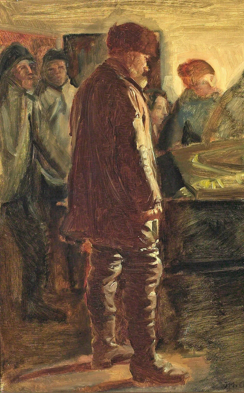 La mort d'un pêcheur. - Michael Peter Ancher
