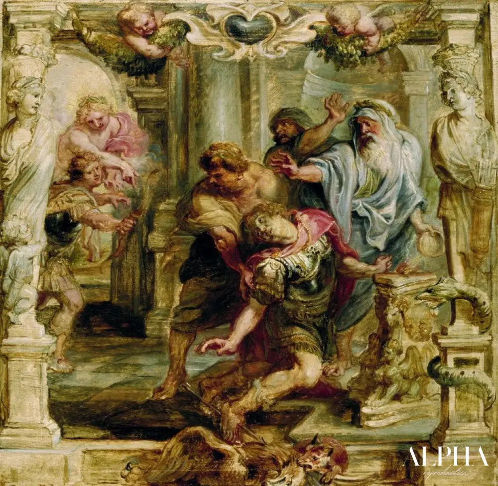 La mort d'Achille - Peter Paul Rubens - Reproductions de tableaux et peintures haut de gamme