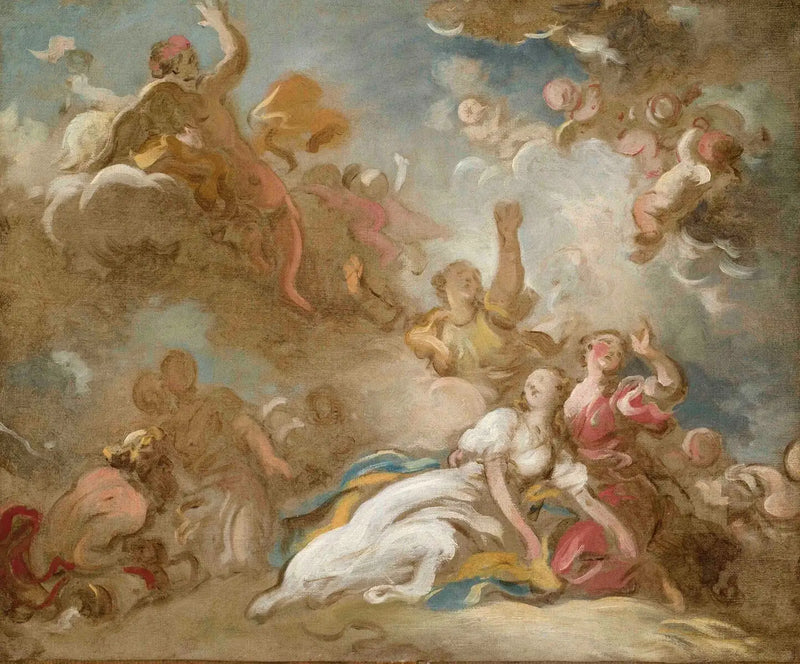 La mort de Cléopâtre - Jean-Honoré Fragonard