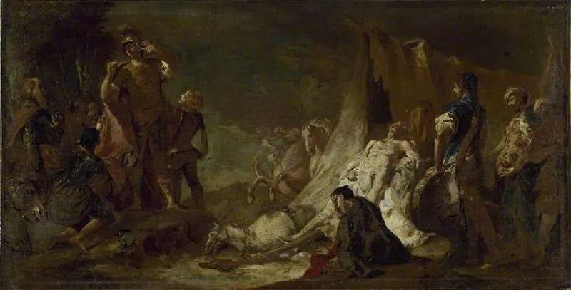 La mort de Darius - Giovanni Battista Piazzetta
