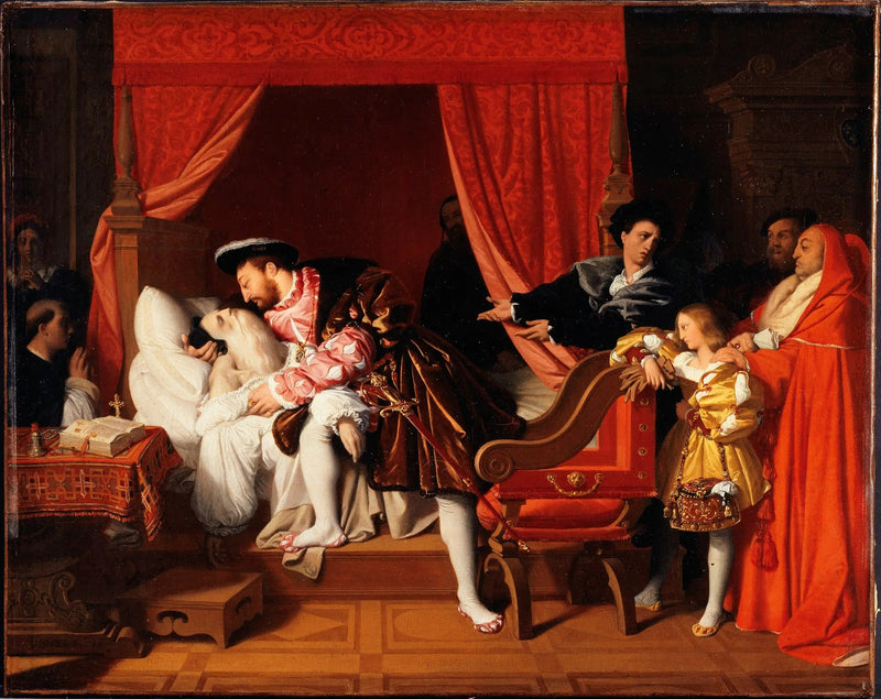 La mort de Léonard de Vinci - Jean-Auguste-Dominique Ingres