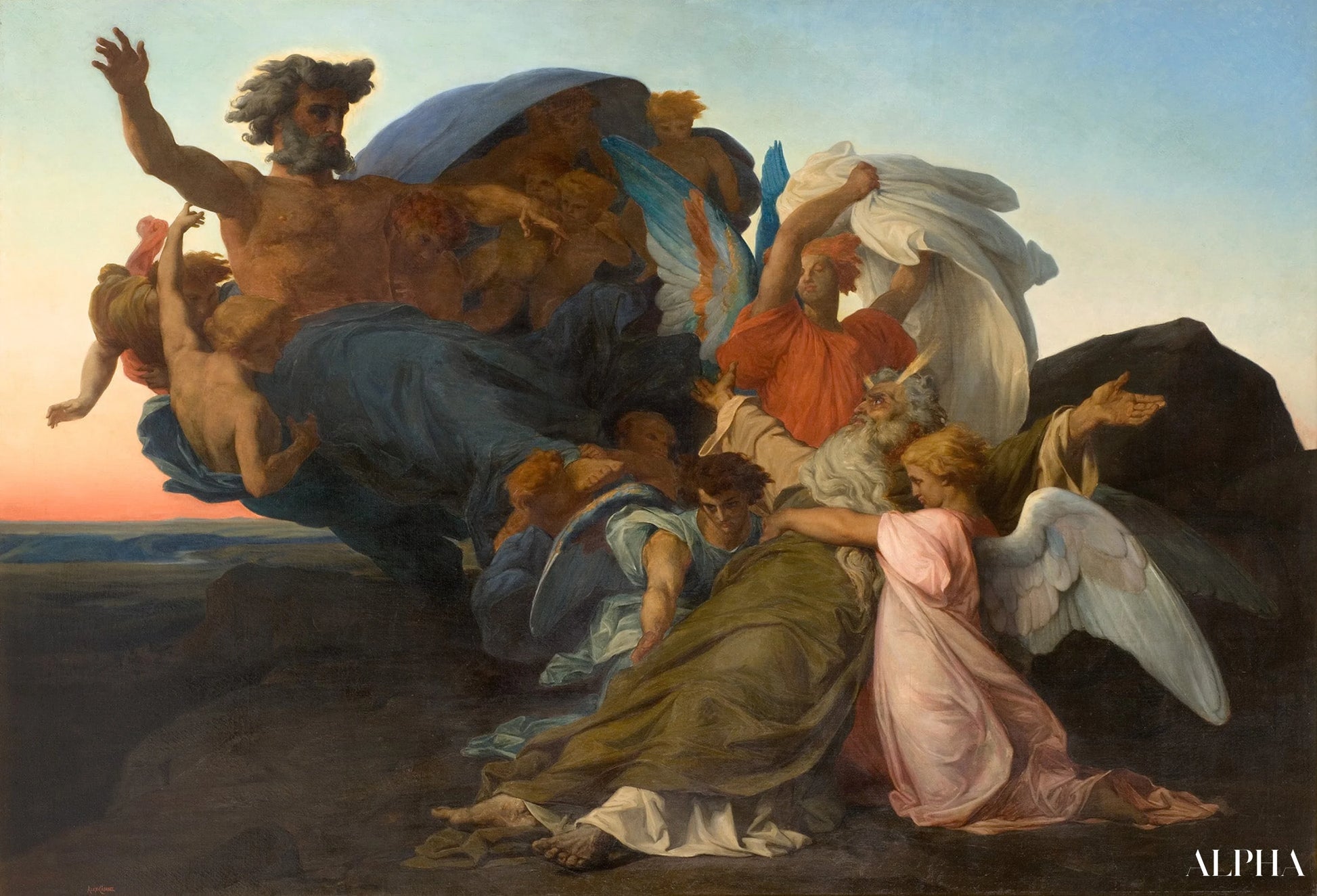 Reproduction du tableau « La mort de Moïse - Alexandre Cabanel » par Alpha Reproduction en peinture à l’huile