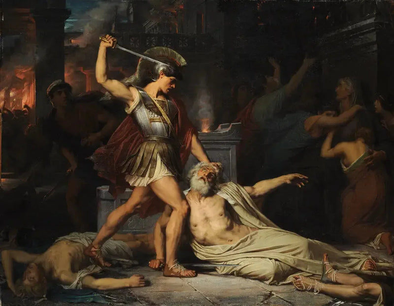 La Mort de Priam - Jules Lefebvre