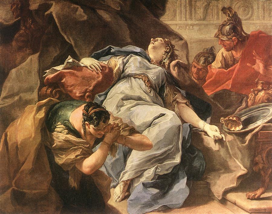 La Mort de Sophonisbe - Giovanni Battista Pittoni