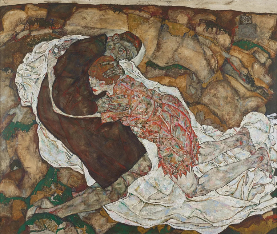 La Mort et la jeune fille - Egon Schiele