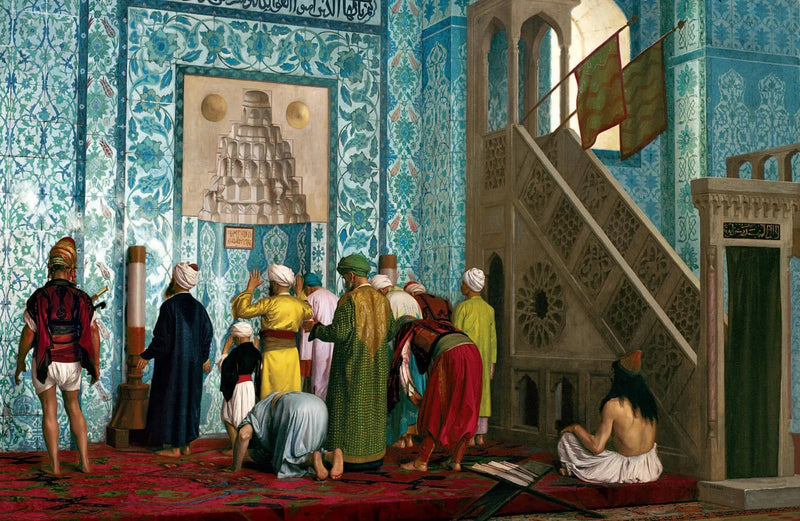 La mosquée bleue - Jean-Léon Gérôme