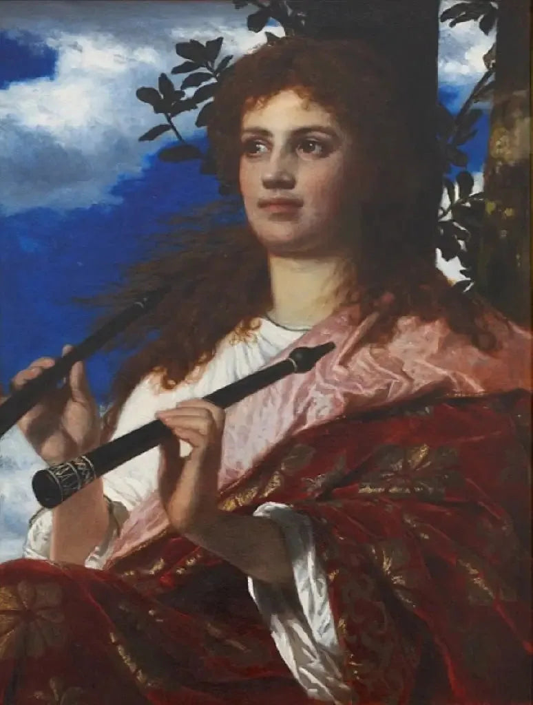La muse d'Anacréon - Arnold Böcklin