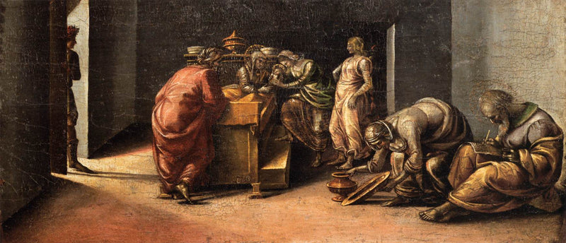 La Naissance de saint Jean Baptiste et l'imposition de son nom - Luca Signorelli