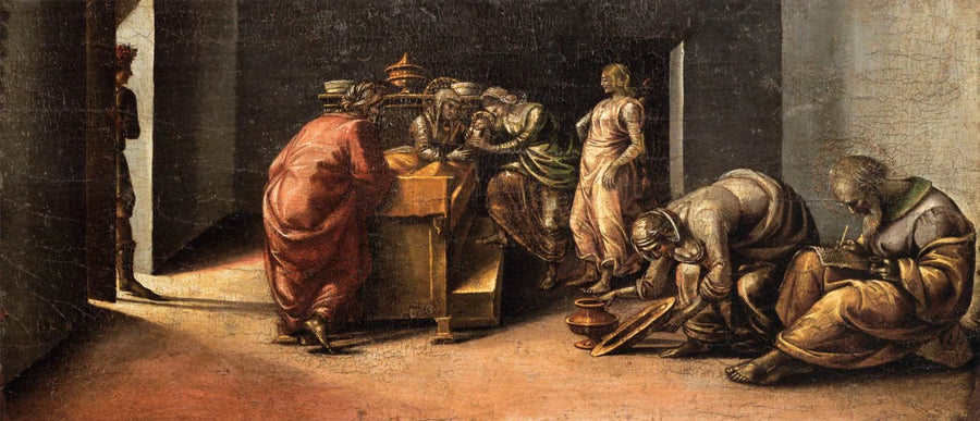 La Naissance de saint Jean Baptiste et l'imposition de son nom - Luca Signorelli