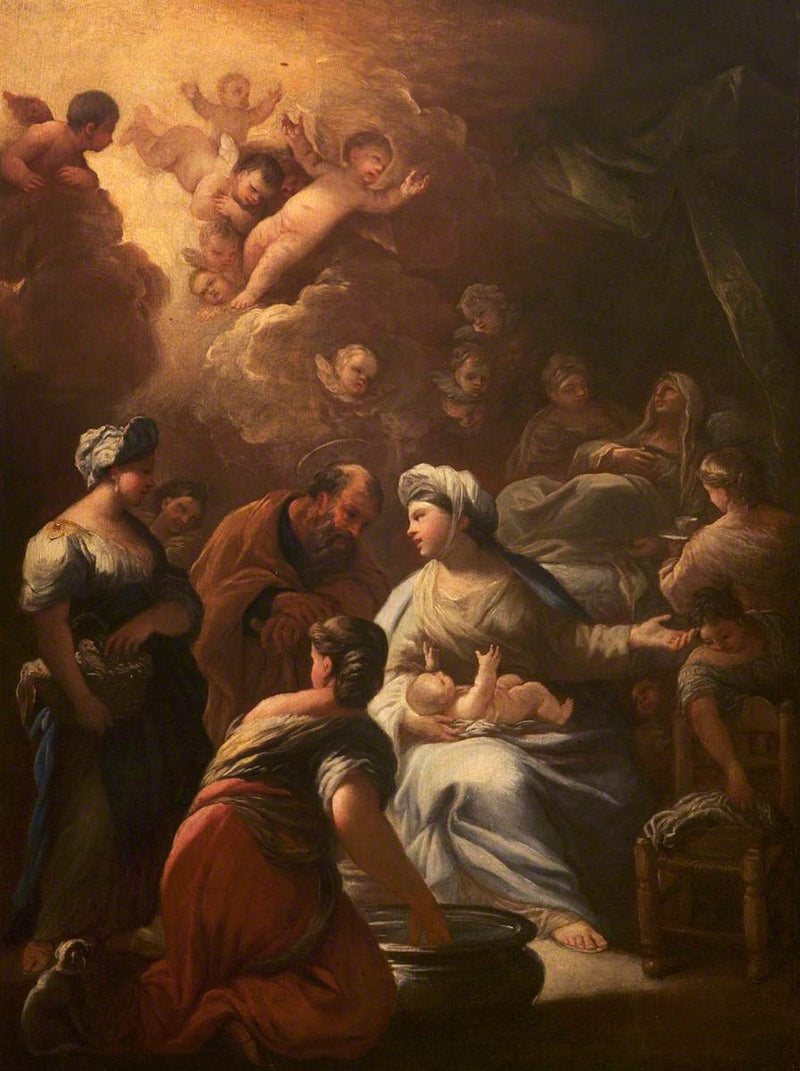 La naissance de la Vierge Marie - Luca Giordano