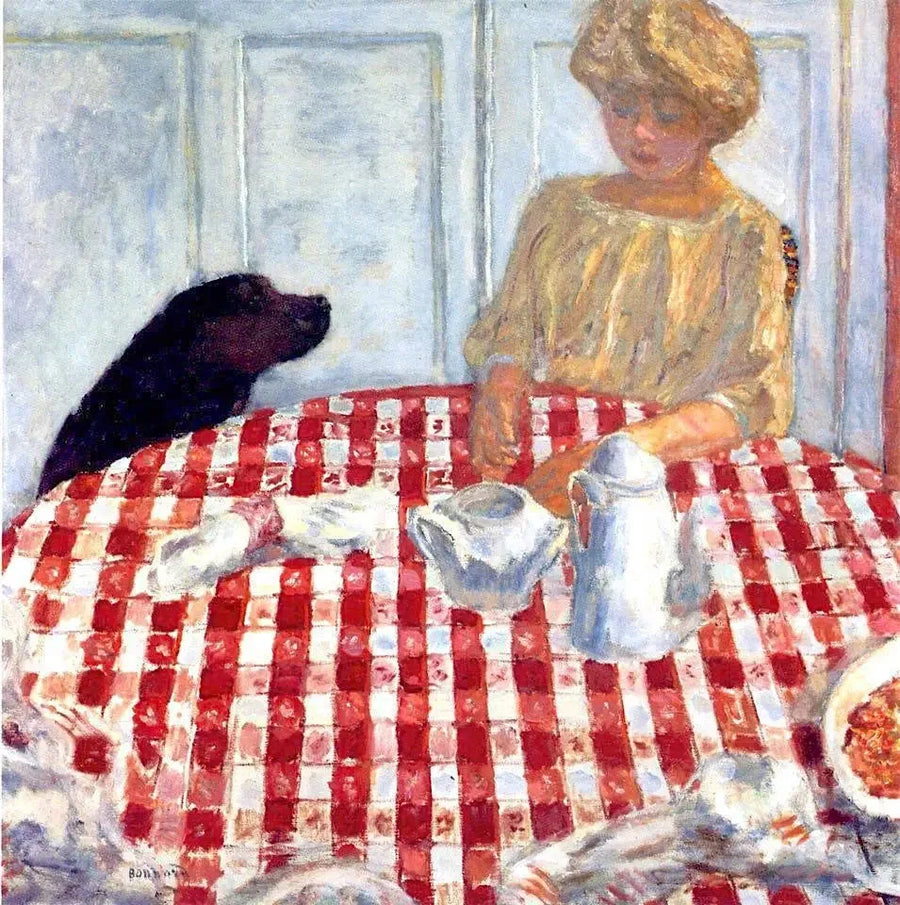 La Nappe à carreaux - Pierre Bonnard