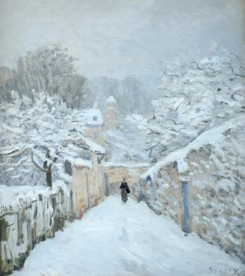 La Neige à Louveciennes - Alfred Sisley