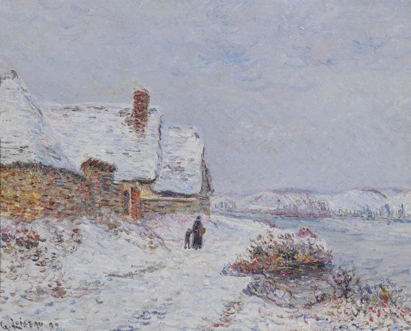 La neige à Tournedos sur Seine - Gustave Loiseau