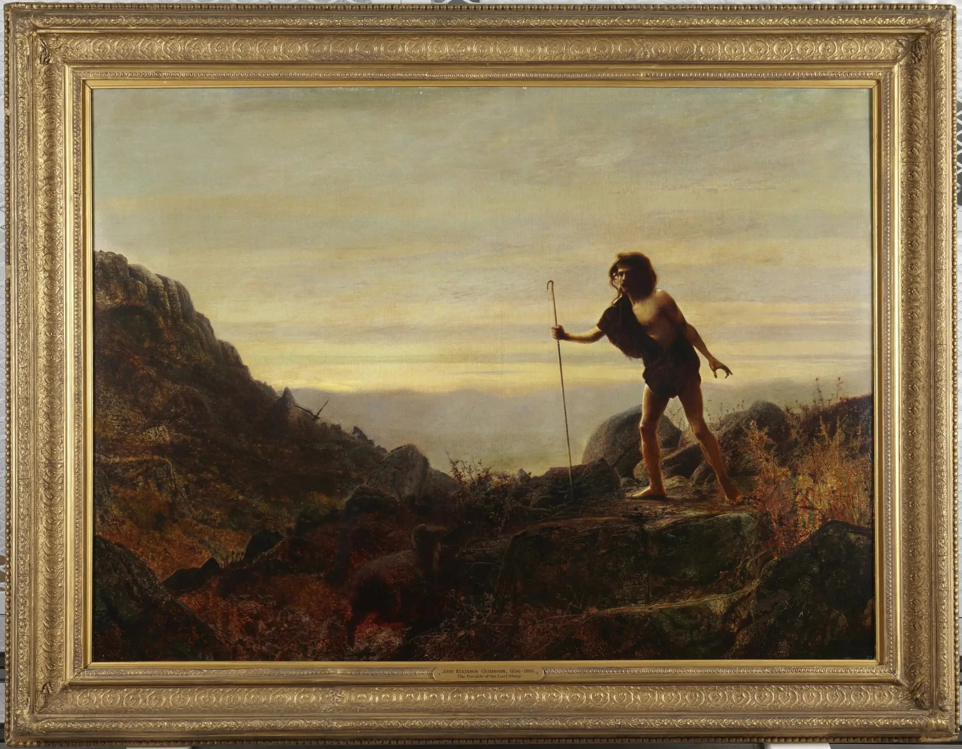 La parabole de la brebis perdue - John Atkinson Grimshaw image 1 reproduction d’œuvre d’art à l’huile