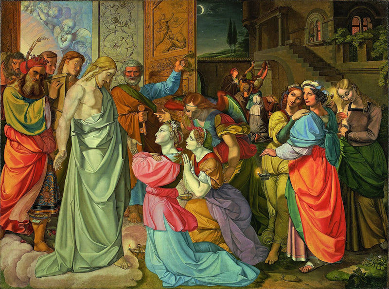La parabole des vierges sages et folles (inachevée) - Peter von Cornelius