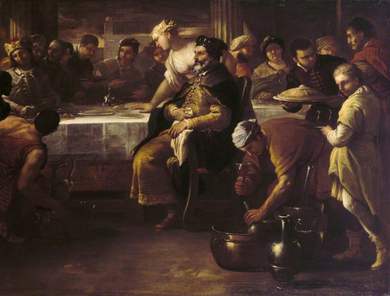 La parabole du fils prodigue : le veau gras - Luca Giordano