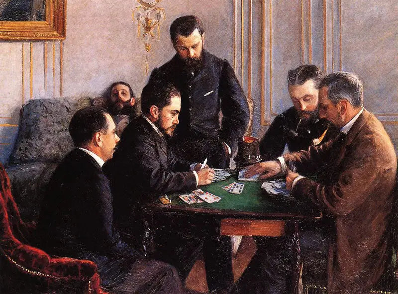 La Partie de bésigue - Gustave Caillebotte