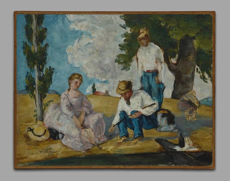 La Partie de pêche - Paul Cézanne