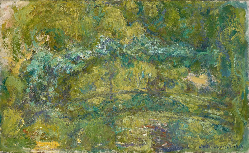 La passerelle sur le bassin aux nymphéas - Claude Monet
