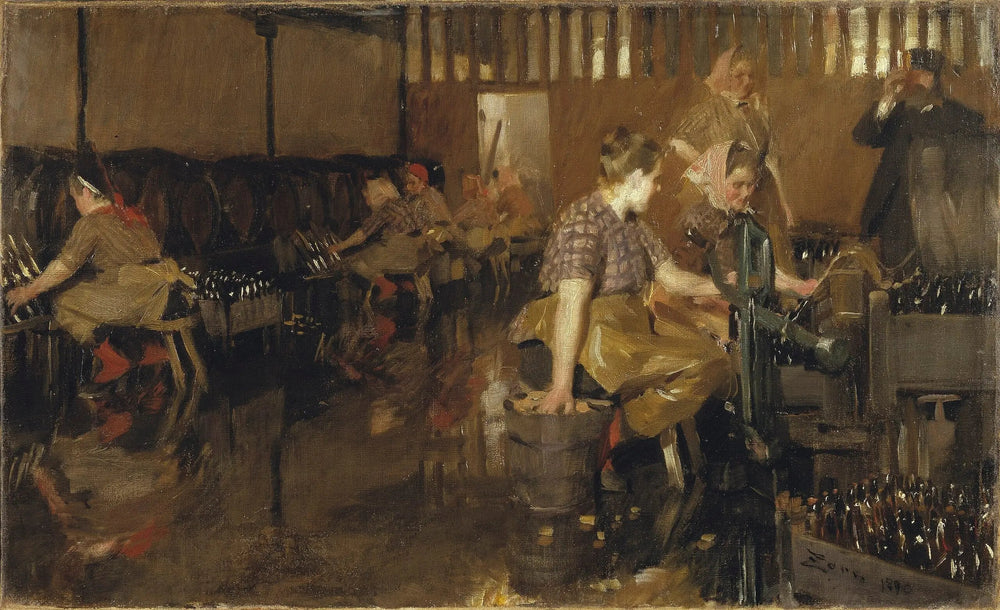 La Petite Brasserie - Anders Zorn image 1 reproduction d’œuvre d’art à l’huile