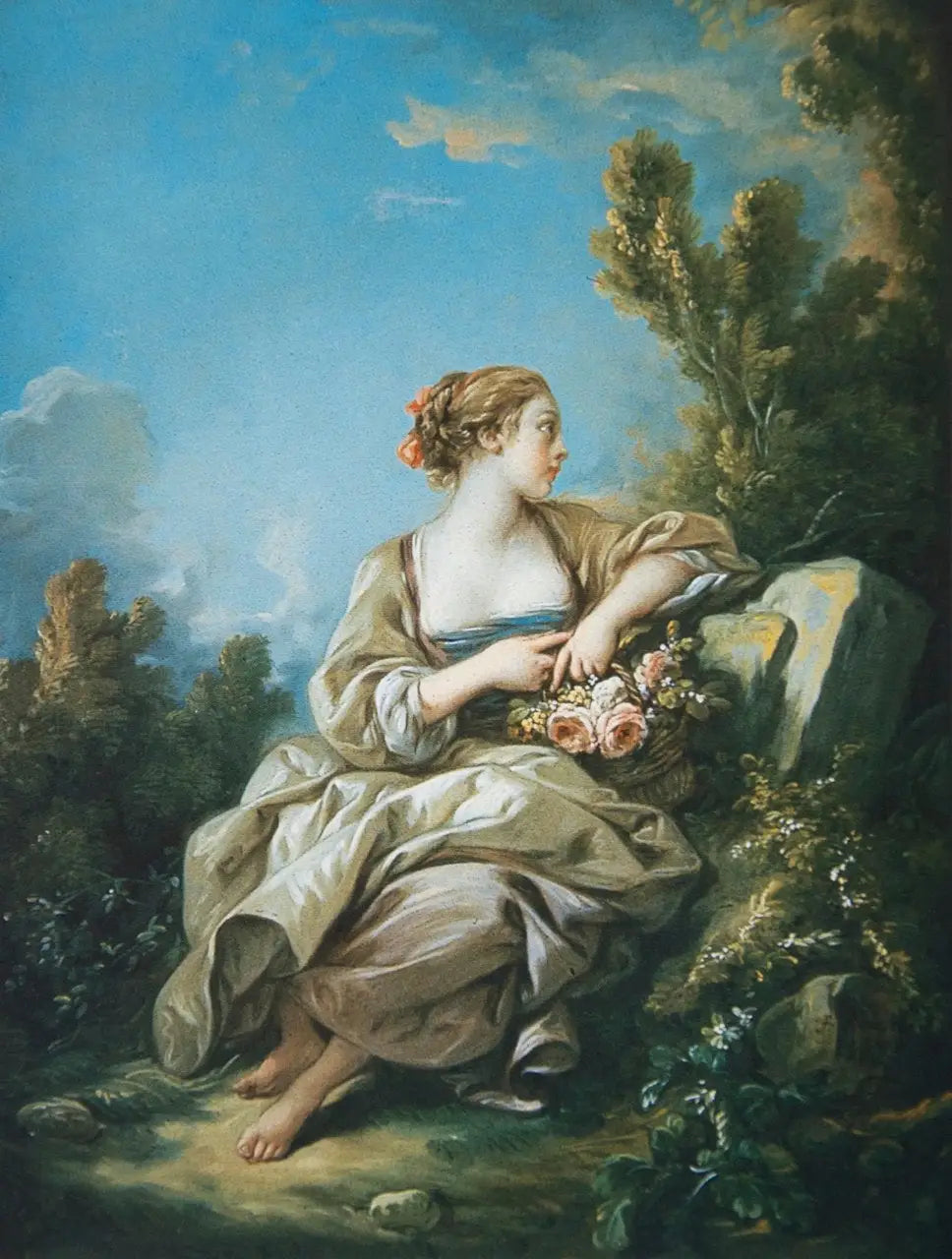 La petite jardinière - François Boucher - Alpha Reproduction