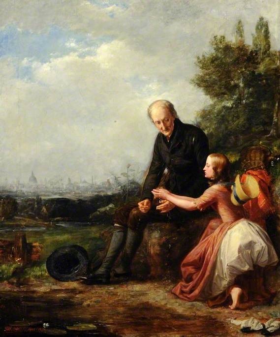 La petite Nell et son grand-père - William Holman Hunt