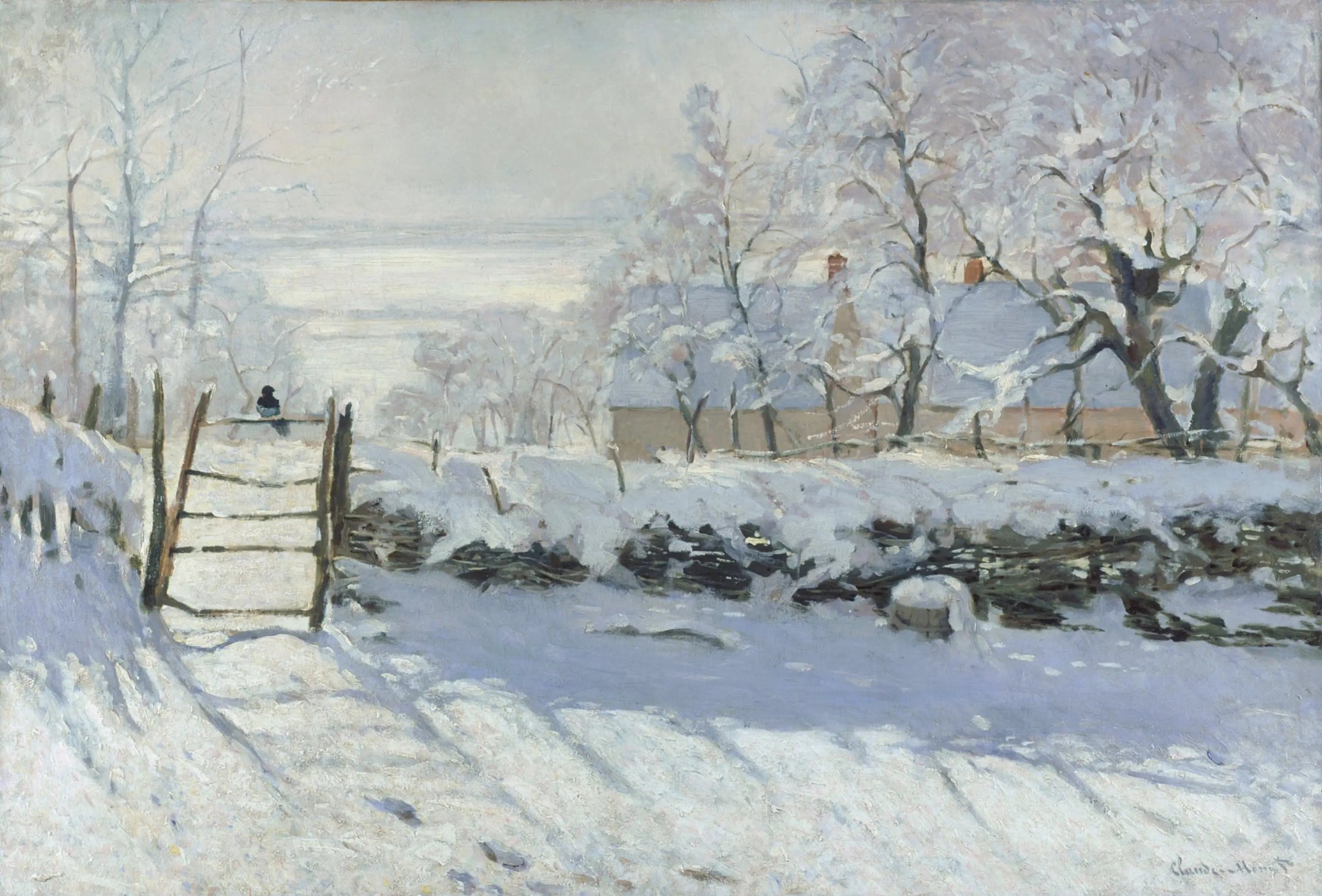 La Pie - Claude Monet image 1 reproduction artisanale de tableau