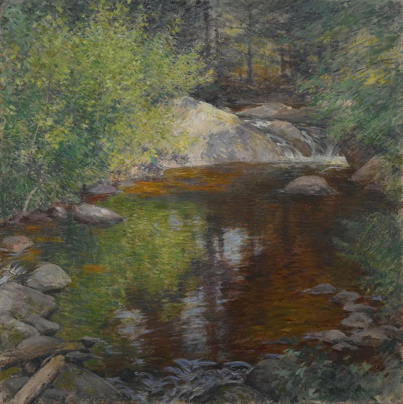 La piscine - Willard Metcalf