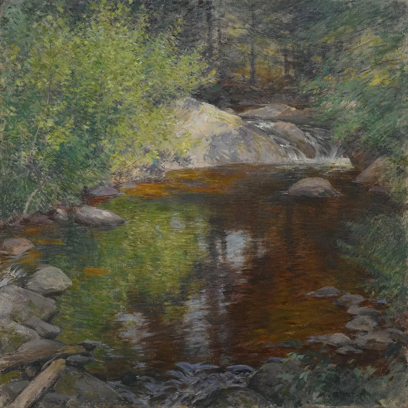 La piscine - Willard Metcalf