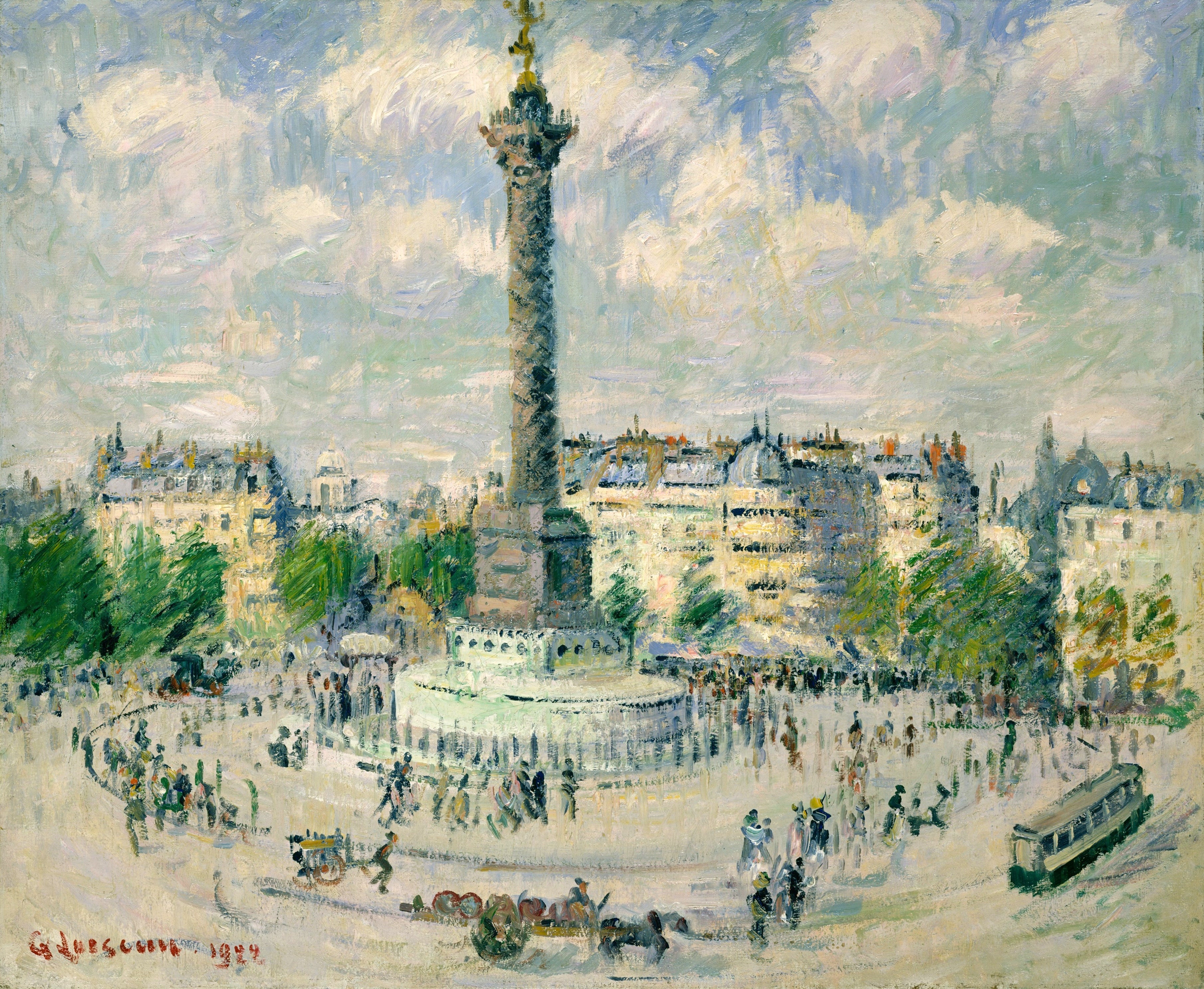 La Place de la Bastille - Gustave Loiseau