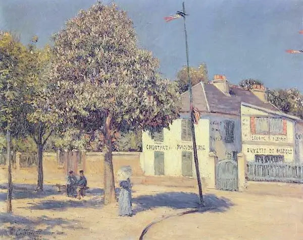 La place du marché (La promenade d'Argenteuil) - Gustave Caillebotte