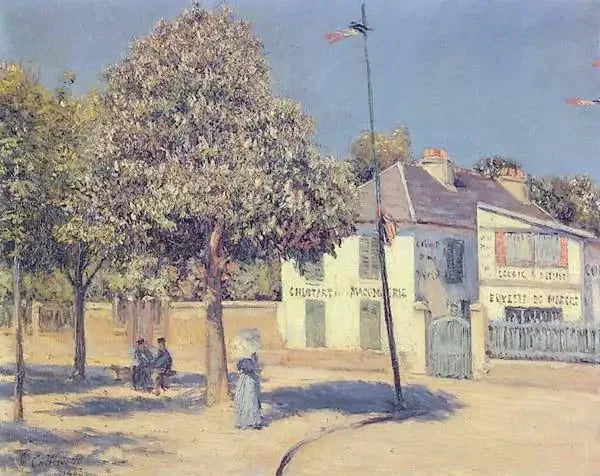 La place du marché (La promenade d'Argenteuil) - Gustave Caillebotte