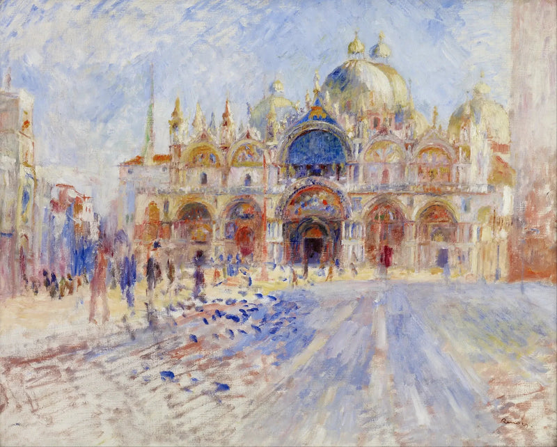 La Place Saint-Marc, Venise - Pierre-Auguste Renoir
