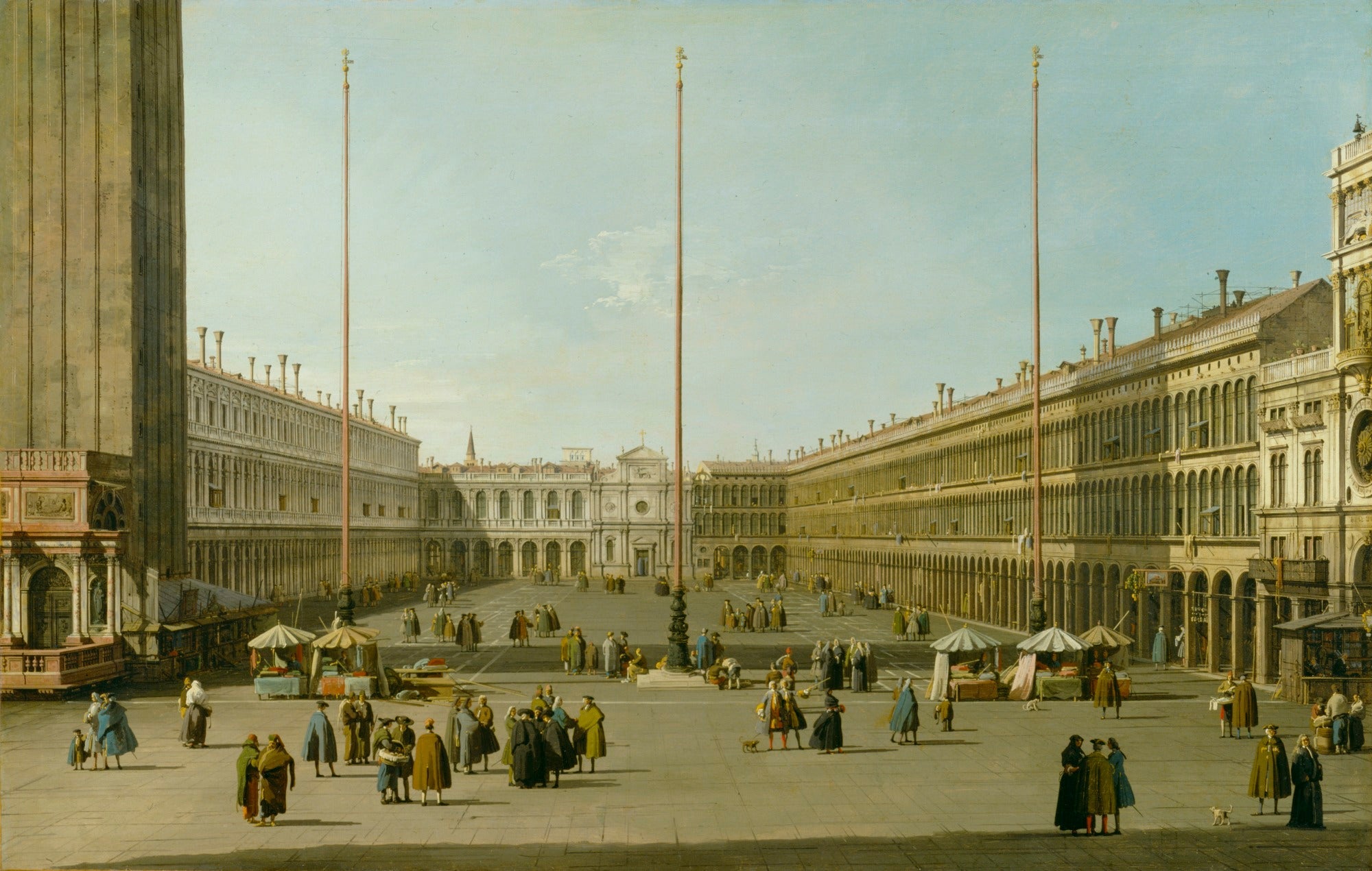 La Place Saint-Marc (Vue ouest) - Canaletto